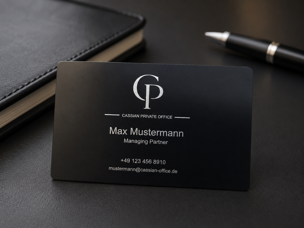 Black Edition - Metallvisitenkarten