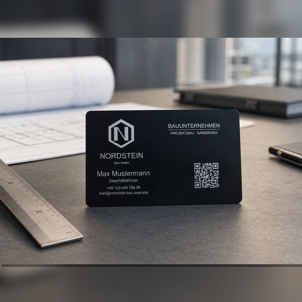 Black Edition - Metallvisitenkarten