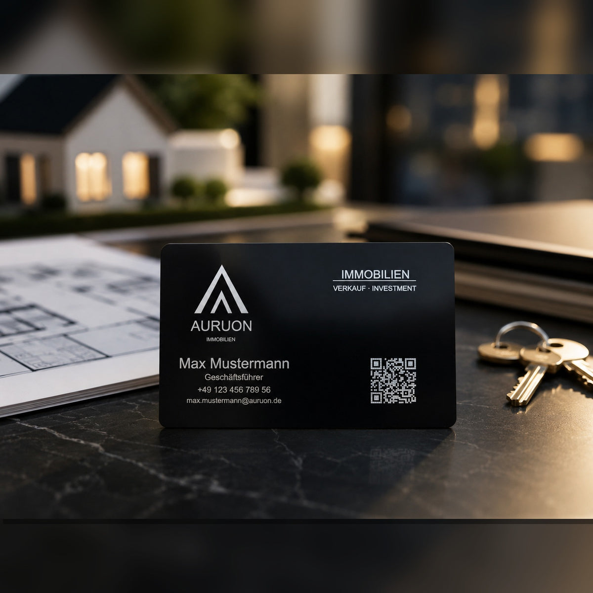 Black Edition - Metallvisitenkarten