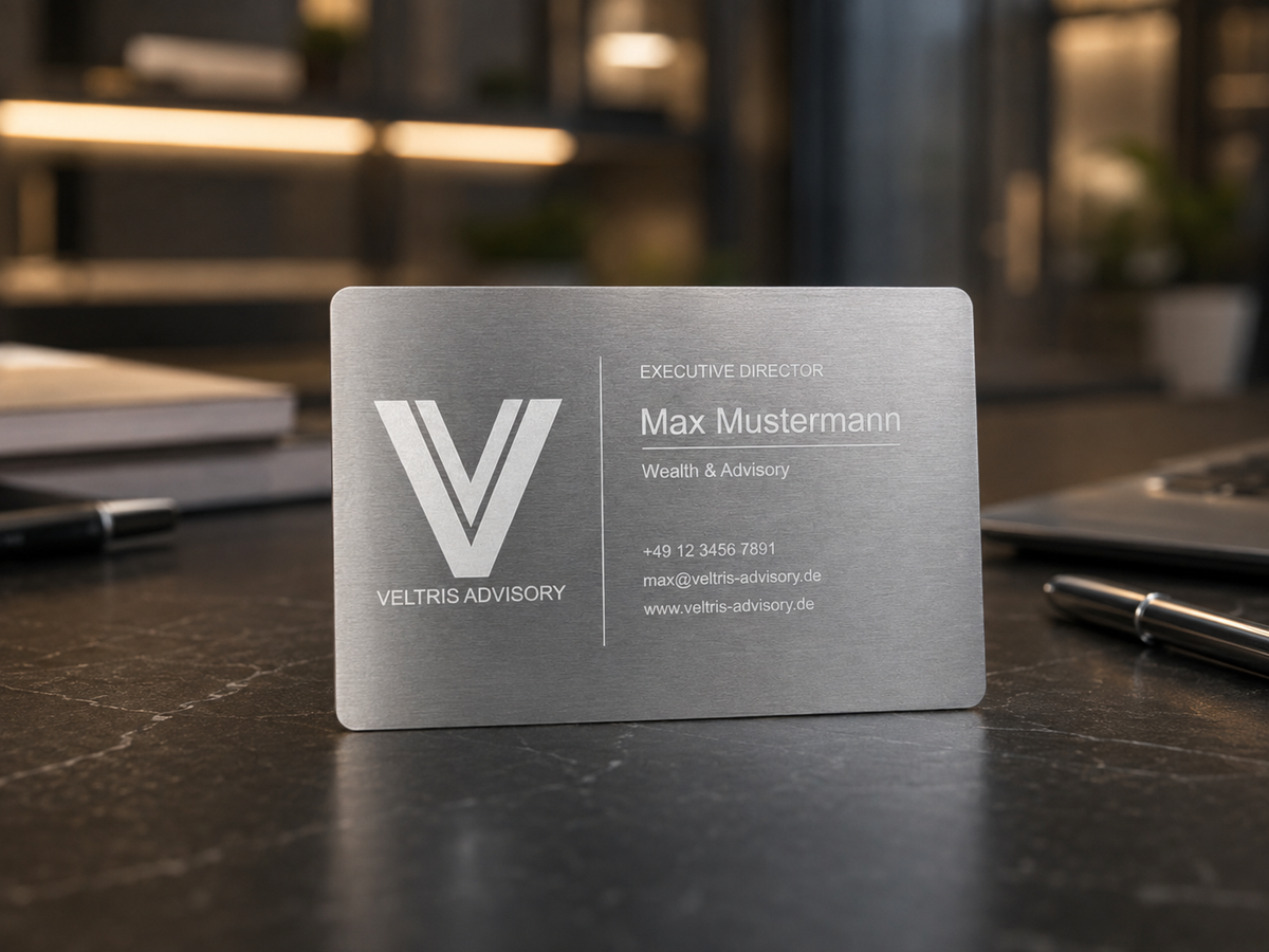 Silver Edition - Metallvisitenkarten
